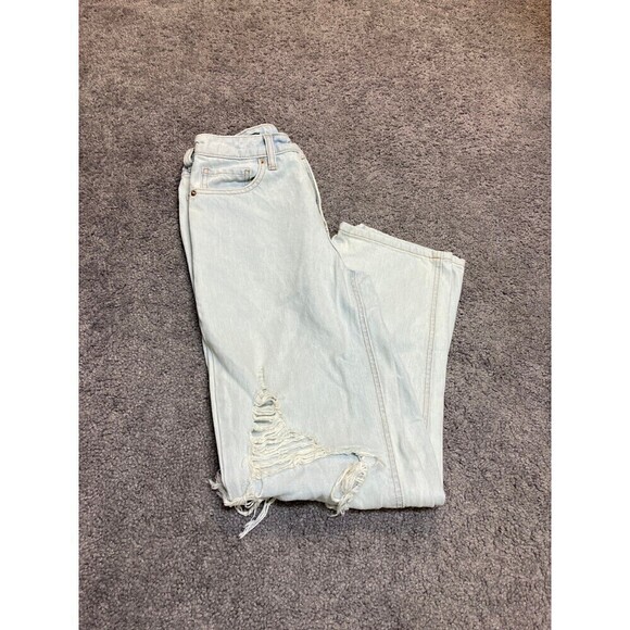 Wild fable light wash 90s high rise distressed jeans - Picture 1 of 3